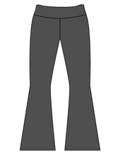 Load image into Gallery viewer, Athletic Solids Sports Mini Ladies Flared Leggings