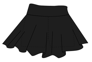 Athletic Solids Sports Mini Ladies Skort
