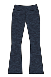 Athletic Solids Sports Mini Kids Flared Leggings