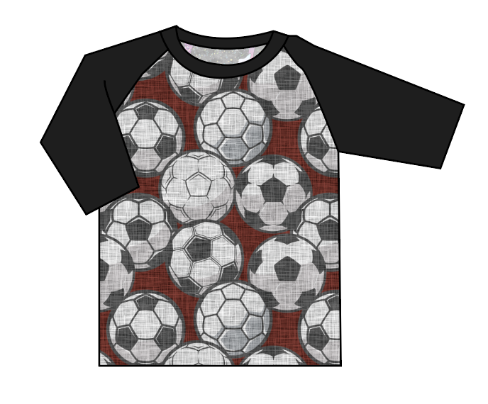 Soccer Balls Baseball Tee