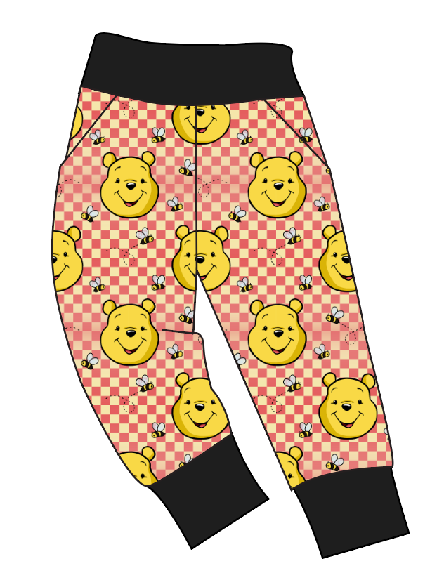 Hunny Bear Check Basic Joggers And Jogger Shorts