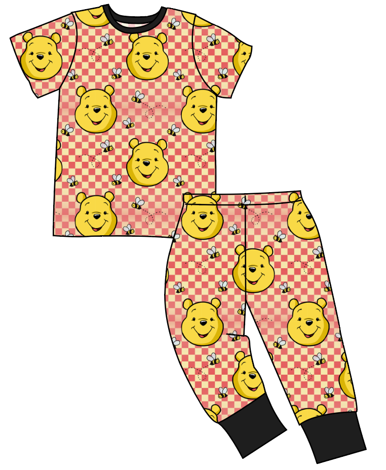 Hunny Bear Check Basic Loungewear Set