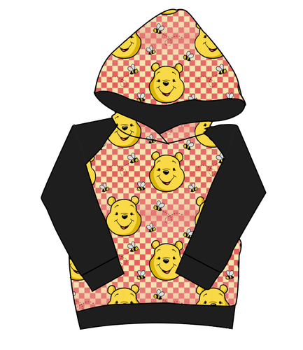 Hunny Bear Check Classic Hoodie (or Crewneck)