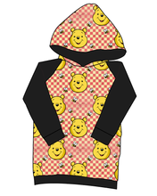 Load image into Gallery viewer, Hunny Bear Check Classic Hoodie (or Crewneck)