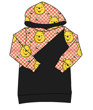 Load image into Gallery viewer, Hunny Bear Check Classic Hoodie (or Crewneck)