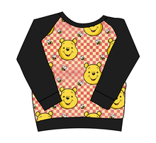 Load image into Gallery viewer, Hunny Bear Check Classic Hoodie (or Crewneck)