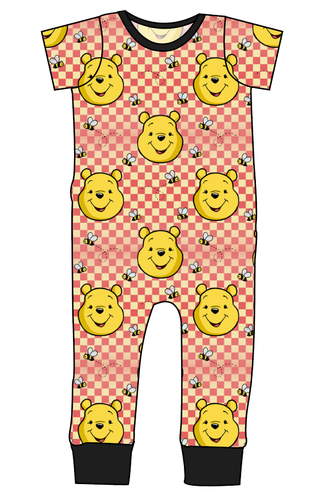 Hunny Bear Check Emmett Pants And Shorts T-Shirt Romper