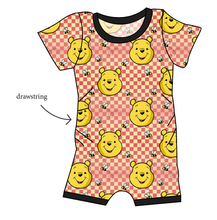 Load image into Gallery viewer, Hunny Bear Check Grow With Me Pants And Shorts Romper