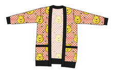 Load image into Gallery viewer, Hunny Bear Check Kids Grandpa Cardigan