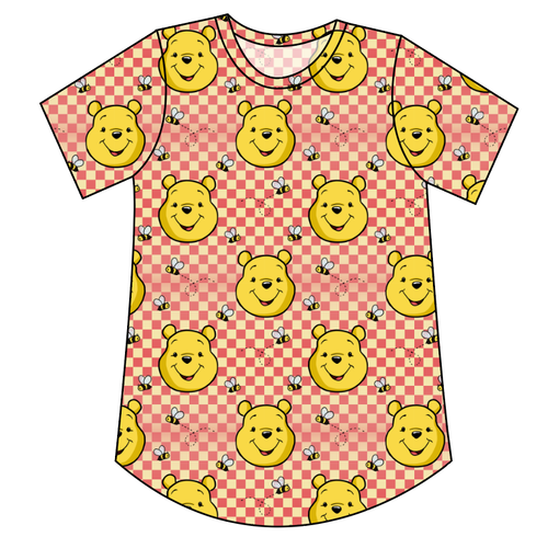 Hunny Bear Check Kids' Relaxed Tee