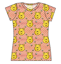 Load image into Gallery viewer, Hunny Bear Check Ladies&#39; Basic Tee