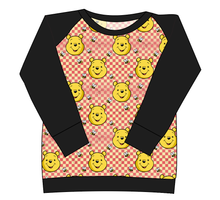 Load image into Gallery viewer, Hunny Bear Check Ladies&#39; Classic Crewneck