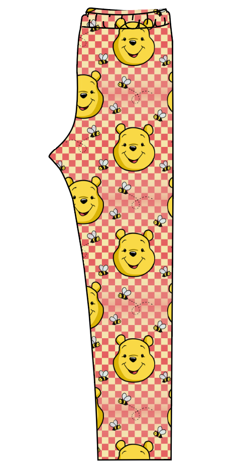 Hunny Bear Check Ladies' Lounge Leggings