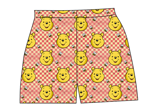 Hunny Bear Check Ladies' Lounge Shorts