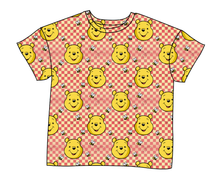 Load image into Gallery viewer, Hunny Bear Check Ladies&#39; Oversized Tee