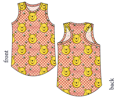 Hunny Bear Check Ladies' Summer Tank