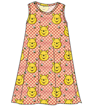 Load image into Gallery viewer, Hunny Bear Check Ladies&#39; Swing Dress
