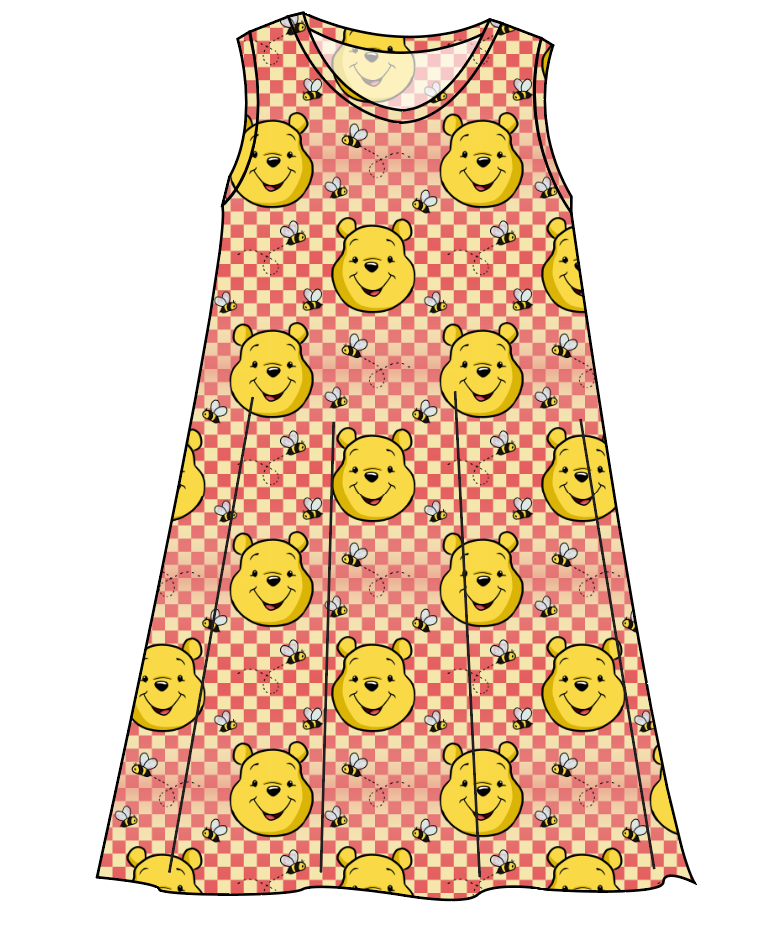 Hunny Bear Check Ladies' Swing Dress