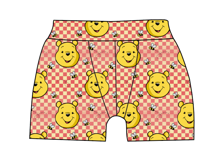 Hunny Bear Check Mens' Boxer Briefs