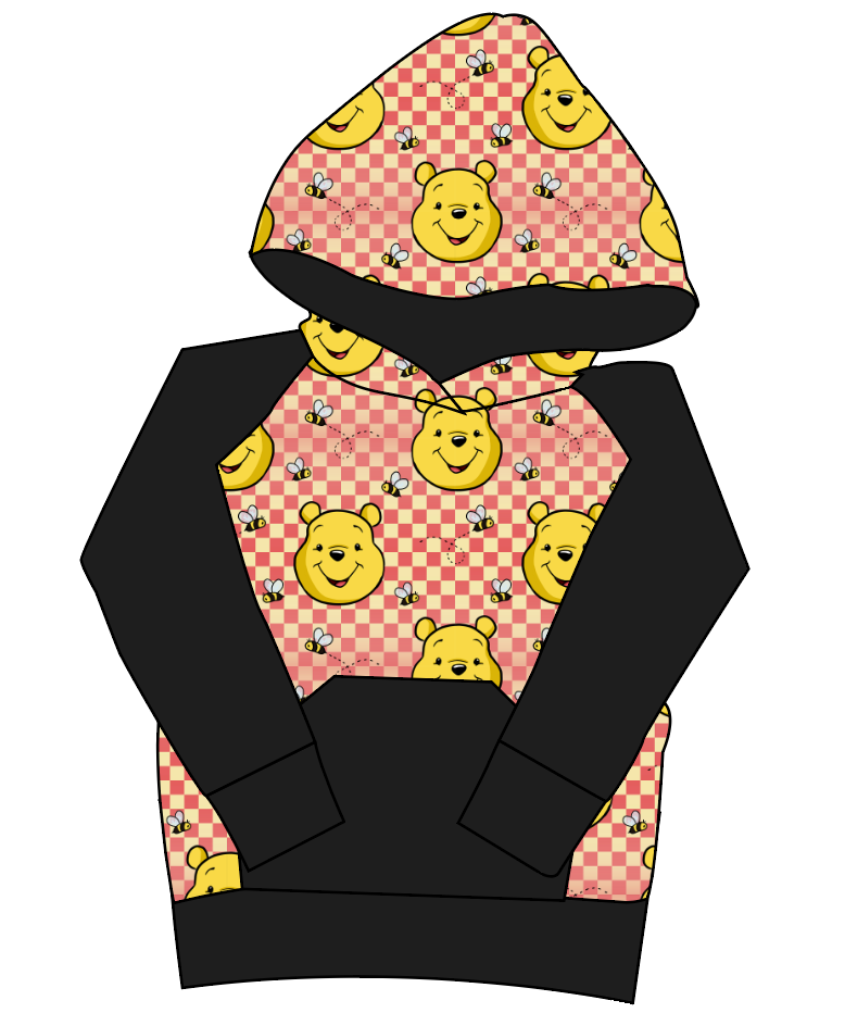 Hunny Bear Check Mens' Hoodie