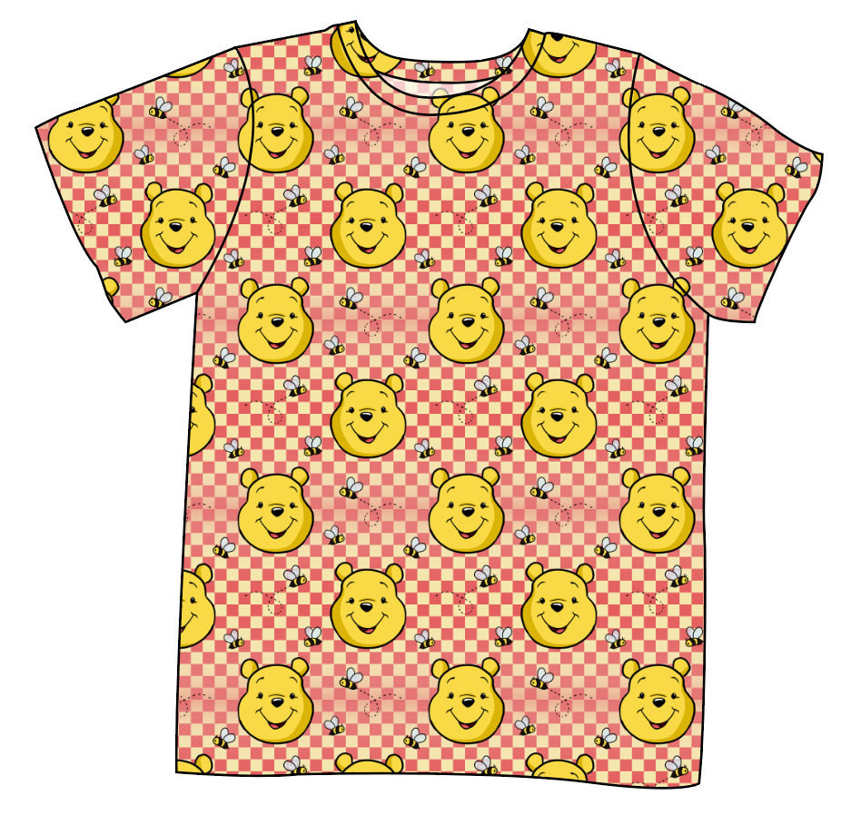 Hunny Bear Check Mens' Tee