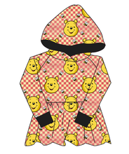 Load image into Gallery viewer, Hunny Bear Check Peplum Hoodie (or Crewneck)