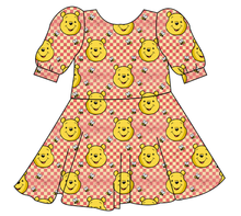 Load image into Gallery viewer, Hunny Bear Check Prairie Dress