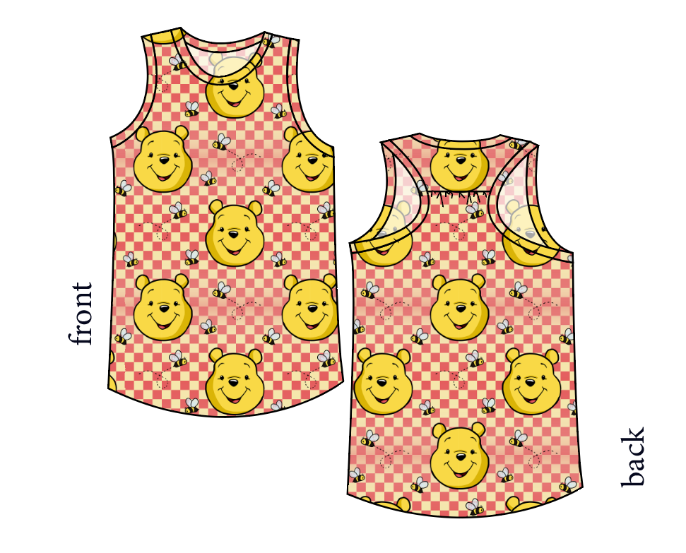 Hunny Bear Check Summer Tank
