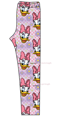 Daisy Check Basic Leggings