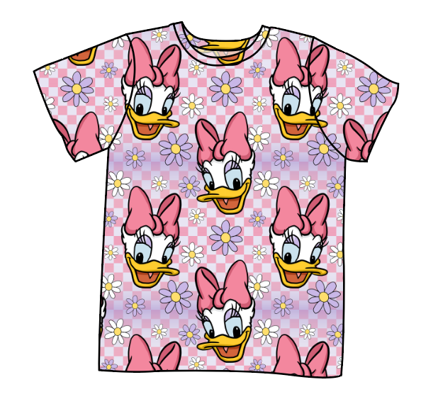 Daisy Check Basic Tee and Tank