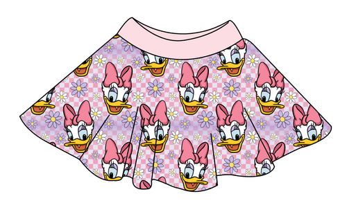 Daisy Check Circle Skirt