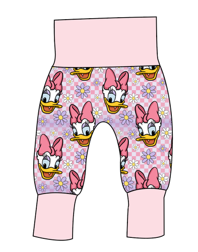 Daisy Check Grow With Me Pants And Shorts