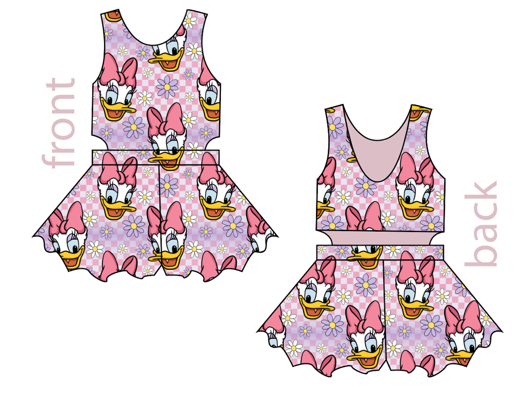 Daisy Check Kids Playsuit