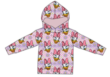 Load image into Gallery viewer, Daisy Check Ladies Oversized Hoodie