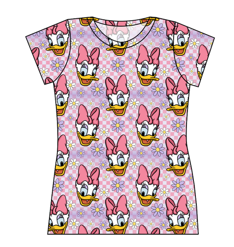 Daisy Check Ladies' Basic Tee