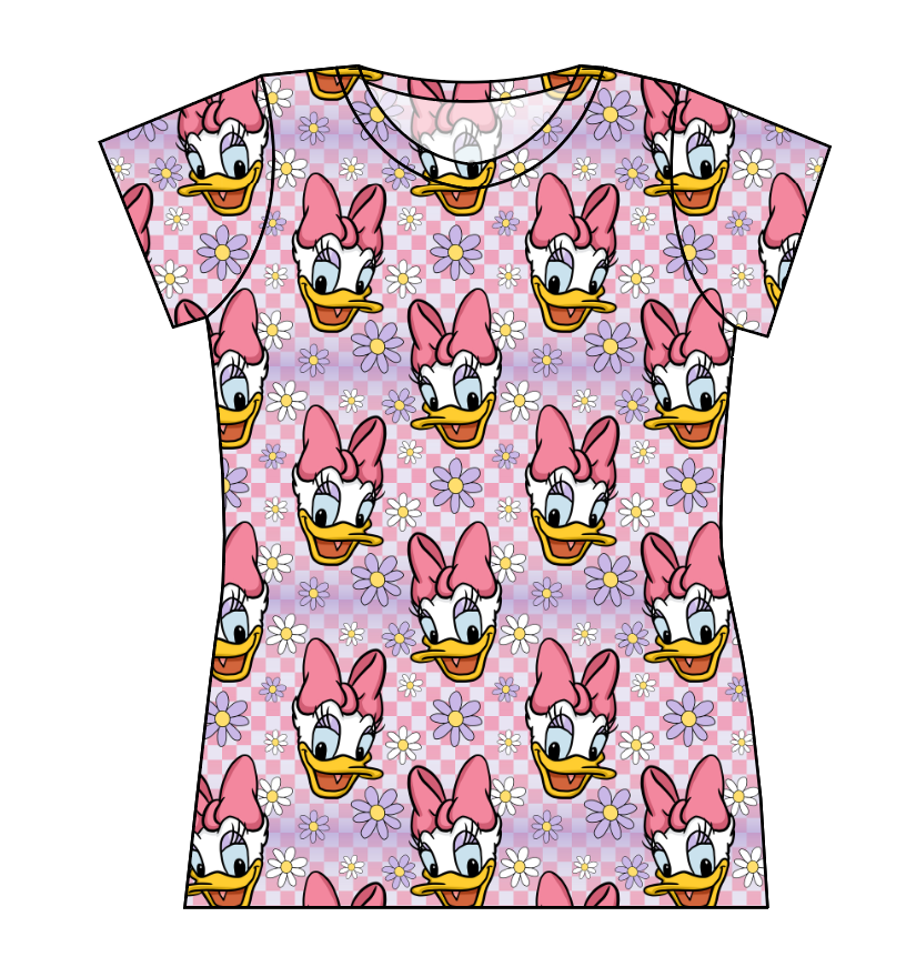 Daisy Check Ladies' Basic Tee