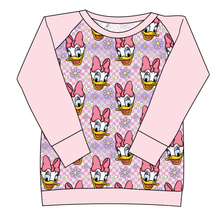 Load image into Gallery viewer, Daisy Check Ladies&#39; Classic Crewneck