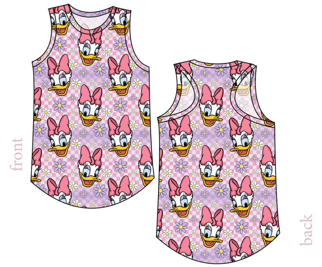 Daisy Check Ladies' Summer Tank