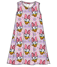 Load image into Gallery viewer, Daisy Check Ladies&#39; Swing Dress