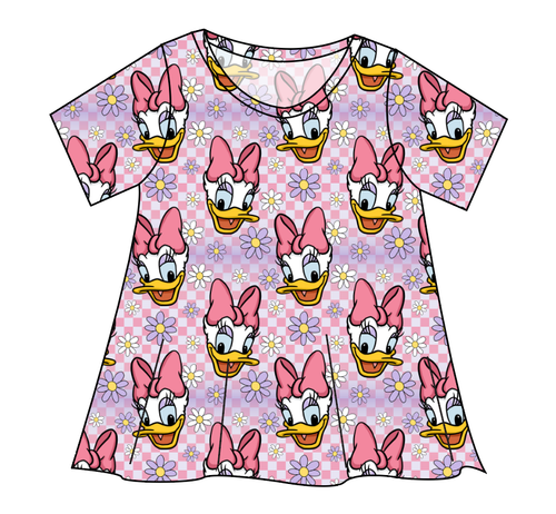 Daisy Check Ladies' Swing Tee