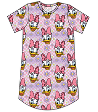 Load image into Gallery viewer, Daisy Check Ladies&#39; T-Shirt Dress