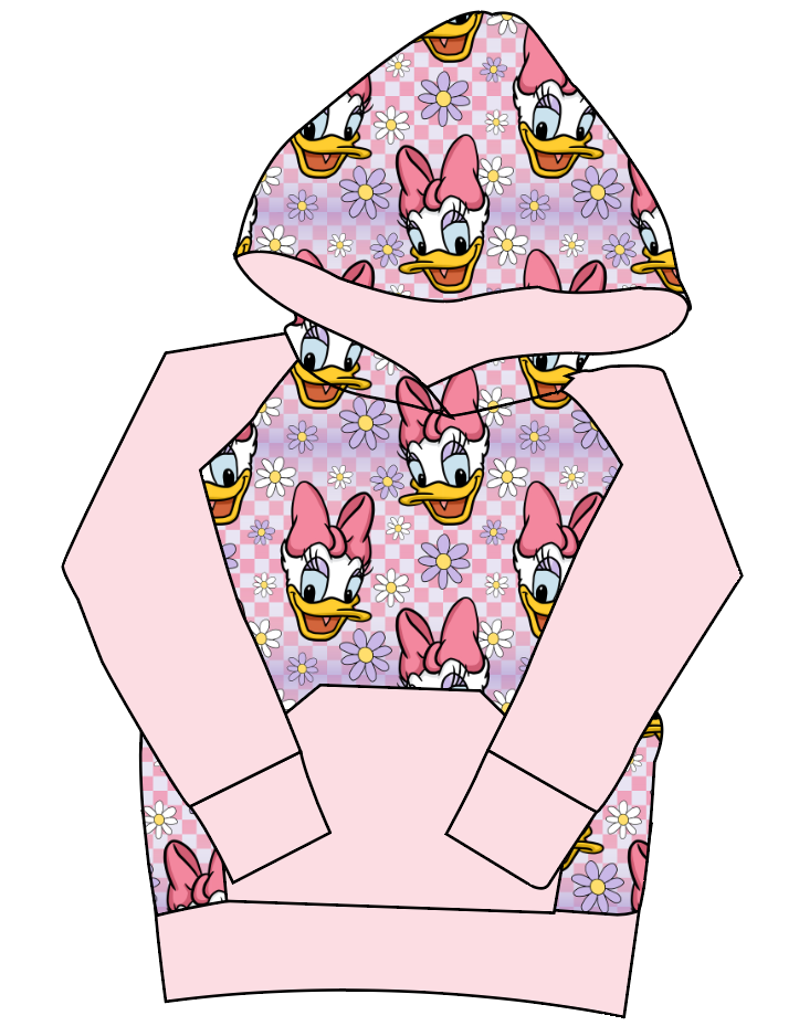 Daisy Check Mens' Hoodie