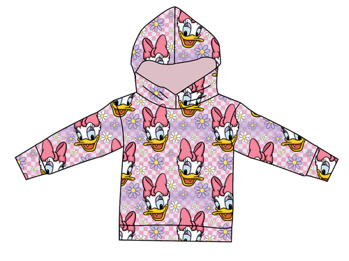 Daisy Check Oversized Hoodie