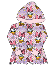 Load image into Gallery viewer, Daisy Check Peplum Hoodie (or Crewneck)