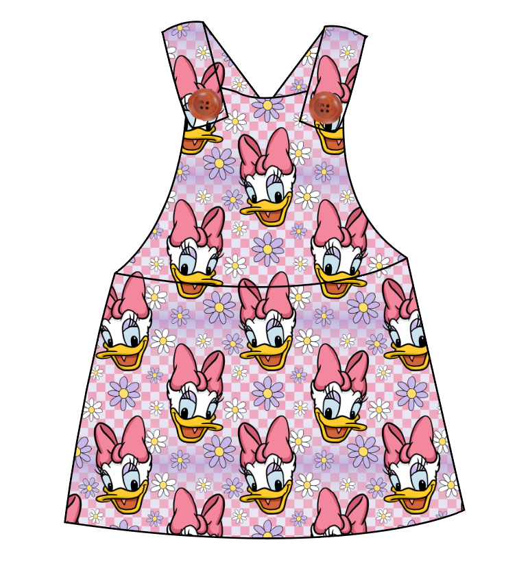 Daisy Check Skirt-Alls