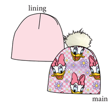 Load image into Gallery viewer, Daisy Check Slouchy Beanie (Reversible!)