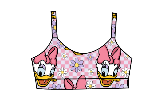 Athletic Prints Magical Mouse Ears Kids Bralette