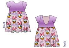 Load image into Gallery viewer, Daisy Check Low Back Dress