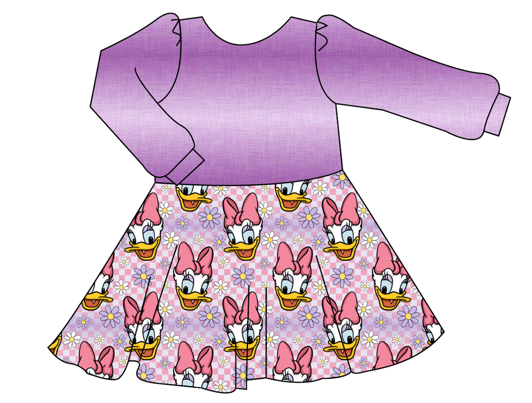 Daisy Check Prairie Dress