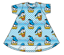 Load image into Gallery viewer, Donald Check Basic T-Shirt Dress